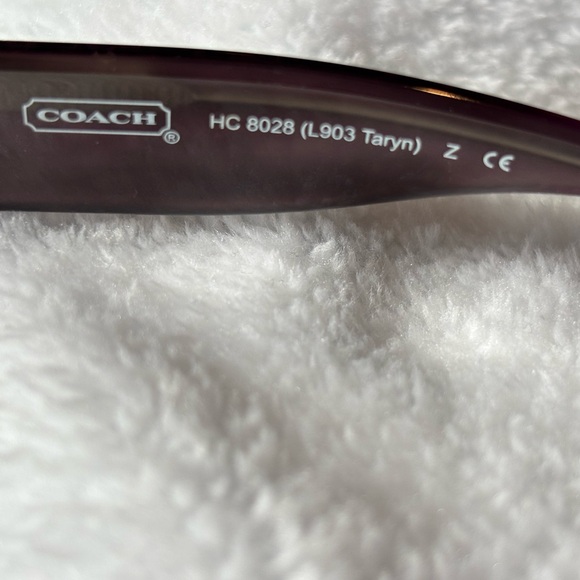 Coach Taryn Purple (Plum Horn) Sunglasses - Picture 8 of 9